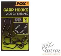 FOX Carp Hooks Wide Gape Beaked Méret: 6 - Fox Wide Gape Pontyozó Horog