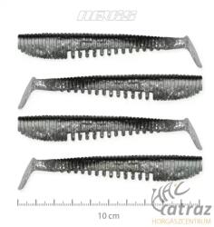 Nevis Impulse Shad Gumihal - Nevis Ezüst-Csillám Gumihal 10cm 4db/cs (9721-145)