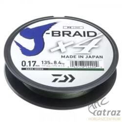Daiwa Zsinór Daiwa J-Braid X4 135m Zöld 0, 21mm (12741-021)