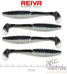 Reiva Zander Power Shad Fekete-Ezüst Gumihal - Reiva Gumihal 10 cm 4 db/csomag