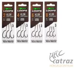 Korda Loop Rigs 30lb Klor Szakállnélküli Horoggal - Horog Méret: 4 - Korda Cserélhető Horogrész (KRR016)