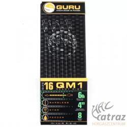 Guru Előkötött Feeder Horog Méret: 16 - Guru QM1 Standard Hair 4" (0.17mm) (GRR107)