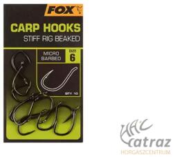 FOX Carp Hooks Stiff Rig Beaked Méret: 4 - Fox Stiff Rig Beaked Pontyozó Horog