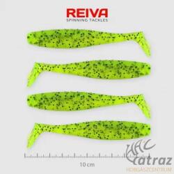 Reiva Flat Minnow Shad Zöld Flitter Gumihal - Reiva Műcsali 10 cm 4 db/csomag