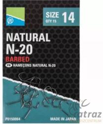 Preston Innovations Preston Natural N-20 Barbed Méret: 16 - Preston Innovations Keszegező Horog