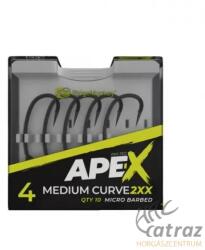 RidgeMonkey RM-Tec Ape-X Medium Curve 2XX Barbed Méret: 6 - RidgeMonkey Erősített Pontyozó Horog (RMT257000)