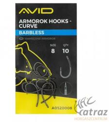 Avid Carp Armorok Curve Barbless Méret: 8 - Avid Szakállnélküli Pontyozó Horog