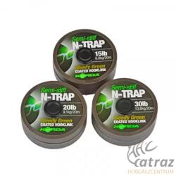Korda N-Trap Semi Stiff Hookling Zöld 20lb 20 méter - Korda Bevonatos Előkezsinór (KNT05)