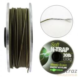 Korda N-Trap Bevonatos Lágy Előkezsinór - Korda N-Trap Soft Weed Green 30Lb (KNT03)