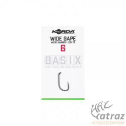 Korda Basix Wide Gape Pontyozó Horog - Méret: 6 (KBX003)