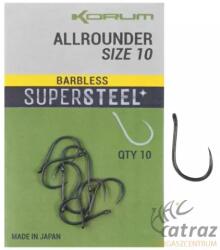Korum Supersteel Allrounder Barbless Méret: 10 - Korum Szakállnélküli Pontyozó Horog (K0310061)