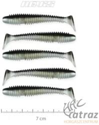 Nevis Vantage Swinger Gumihal 7 cm 5 db/cs - Nevis Fekete-Ezüst Gumihal (9803-741)
