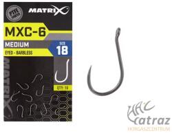 Matrix MXC-6 Horog Méret: 18 - Szakállnélküli Feeder Horog GHK149