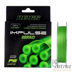 Nevis Impulse Fonott Pergető Zsinór 0, 10mm 100m - Nevis Impulse 8Braid Fluo Green (3223-110)