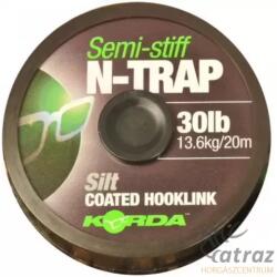 Korda N-Trap Semi Stiff Hookling Silt 20 méter 15lb - Korda Bevonatos Előkezsinór (KNT22)