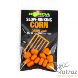 Korda Slow Sinking Corn Citrus Zing Orange - Korda Süllyedő Gumikukorica (KPB43)