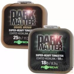 Korda Dark Matter Tungsten Coated Braid 10m 18lb Zöld (KDMCW18)