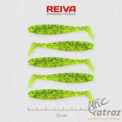 Reiva Flat Minnow Shad Zöld-Flitter Gumihal - Reiva Műcsali 7, 5 cm 5 db/csomag