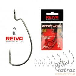 Reiva Offset Worm Horog Méret: 4/0 - Reiva Offset Horog Gumihalhoz 3 db/csomag (9960-400)