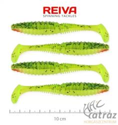 Reiva Zander Power Shad Fluosárga-Zöld Gumihal - Reiva Gumihal 10 cm 4 db/csomag (9901-146)