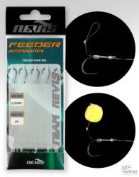 Nevis Előkötött Horog Feeder Monofil Zsinórral - Méret: 6 (8103-106)