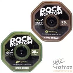 RidgeMonkey Bevonatos Előkezsinór - RidgeMonkey Rock Bottom Tungsten Coated Soft Camo Green 25lb 10m