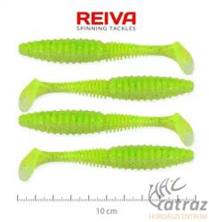 Reiva Zander Power Shad Fluozöld-Csillám Gumihal - Reiva Gumihal 10 cm 4 db/csomag (9901-142)