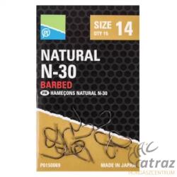 Preston Innovations Preston Natural N-30 Barbed Méret: 18 - Preston Innovations Feeder Horog (P0150067)