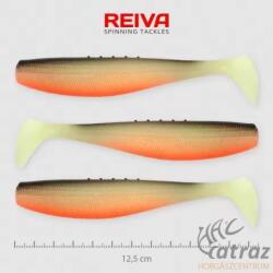 Reiva Flat Minnow Shad Fehér-Fekete-Piros Gumihal - Reiva Műcsali 12, 5 cm 3 db/csomag (9902-123)