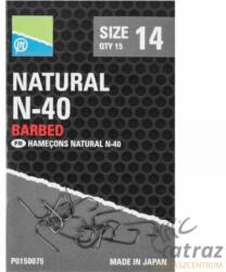 Preston Innovations Preston Natural N-40 Barbed Méret: 20 - Preston Innovations Keszegező Horog (P0150072)