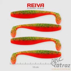 Reiva Flat Minnow Shad Sárga-Narancs Flitter Gumihal - Reiva Műcsali 10 cm 4 db/csomag (9902-102)