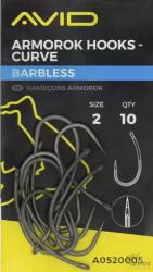 Avid Carp Armorok Curve Barbless Méret: 2 - Avid Szakállnélküli Pontyozó Horog (A0520005)