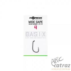 Korda Basix Wide Gape Pontyozó Horog - Méret: 4 (KBX002)