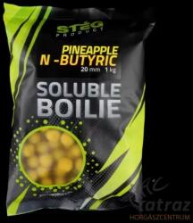Stég Product Oldódó Bojli 20 mm Ananász & Vajsav - Stég Soluble Boilie 20mm Pineapple-N-Butyric 1kg (SP112079)