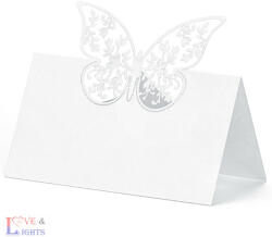  Pillangó mintás papír ültetőkártya
