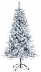 Decorer Brad artificial verde decorat cu zapada artificiala Calgary Ø 130 cm x 210 cm (A54.43.06)