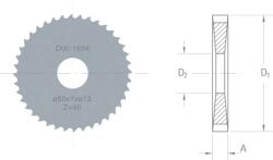 Dixi 1534 D 63 x 1, 80 x D 16, 00 Z=40 keményfém fűrésztárcsa (37787)