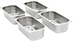 vidaXL Recipiente Gastronorm 8 buc. GN 1/3 100 mm oțel inoxidabil (50895)