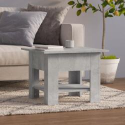 vidaXL Măsuță de cafea, gri beton, 55x55x42 cm, PAL (810266) Masa de cafea