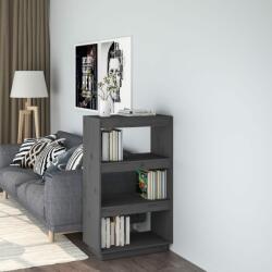 vidaXL Bibliotecă/Separator cameră gri 60x35x103 cm lemn masiv de pin (810866) Biblioteca