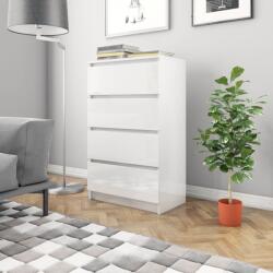vidaXL Servantă, alb extralucios, 60x35x98, 5 cm, lemn compozit (800537) Comoda