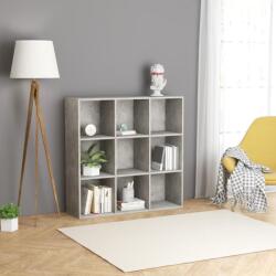 vidaXL Bibliotecă, gri beton, 98 x 30 x 98 cm, PAL (801129) Biblioteca