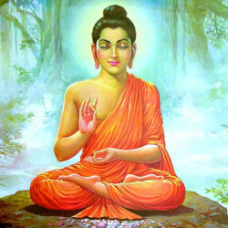 Bindu Mandala hűtőmágnes - Buddha