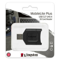Kingston Card Reader Kingston MobileLite Plus, USB 3.2 Gen 1, negru (MLPM)