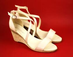 Rovi Design OFERTA marimea 37 - Sandale dama din piele naturala bej - Made in Romania - LS7BEJ - ciucaleti