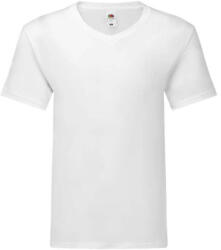 Fruit of the Loom Férfi rövid ujjú póló Fruit of the Loom Iconic 150 V Neck T -XL, Fehér