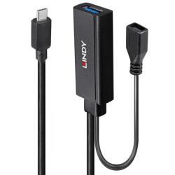 Lindy Cablu prelungitor activ USB 3.2 Gen1-C la USB-A T-M 3m, Lindy L43352 (L43352)