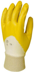 Euro Protection Tenyéren mártott sárga nitril kesztyű 8 (VES-9318)