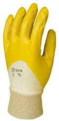 Euro Protection Tenyéren mártott sárga nitril kesztyű 10 (VES-9320)