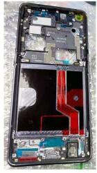 tel-szalk-1929569 Oppo Find X2 Pro fekete előlap LCD keret, burkolati elem (tel-szalk-1929569)